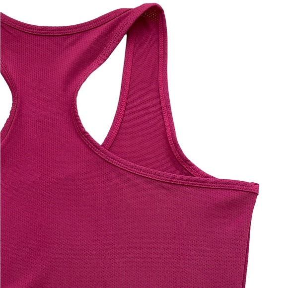 Pure Sweat Women’s Racerback Workout Gym Top. Fuchsia - Picture 3 of 9